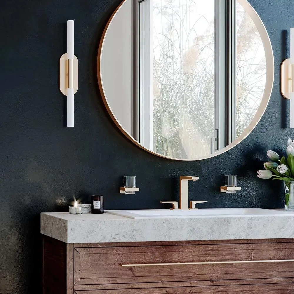 Baterie lavoar Hansgrohe Metropol dubla comanda finisaj bronz periat