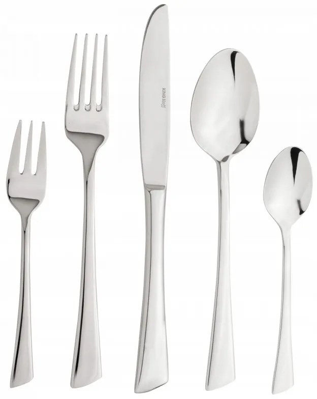 Set tacamuri Kinghoff KH 3520, 72 piese, Pentru 12 persoane, Cutie, Otel inoxidabil, Argint