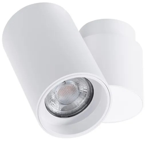 Spot modern directionabil aplicat tavan/plafon MAKALU 1 GU10 alb