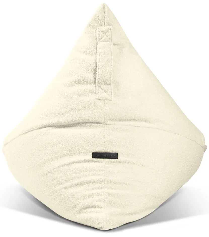 Fotoliu bean bag maro cu tapițerie din țesătură bouclé Razz – SLOWDOWN