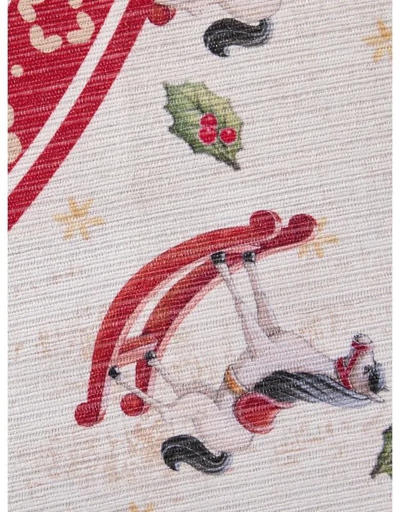 Covor roșu rotund ø 160 cm cu model de Crăciun Toy's Delight Rocking Horse – Villeroy&amp;Boch