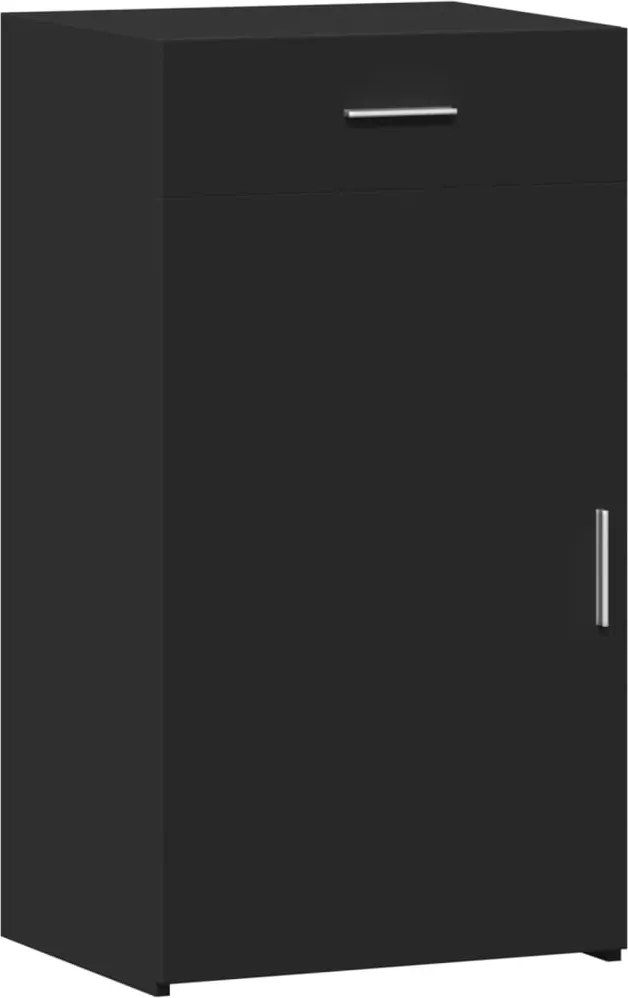 vidaXL Dulap, negru, 50x42,5x93 cm, lemn prelucrat