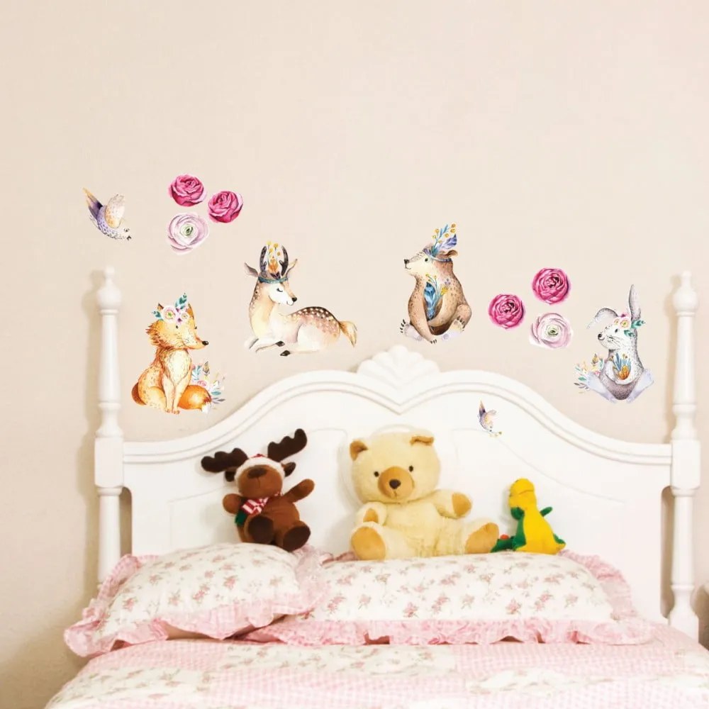 Autocolant de perete Ambiance Cute Forest Animals