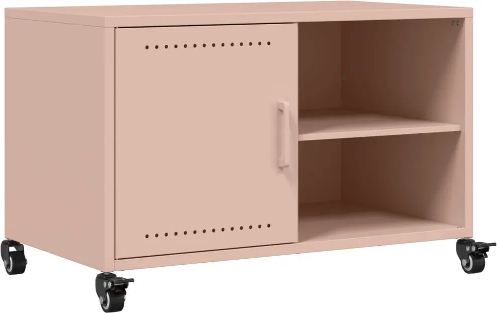 vidaXL Dulap TV, roz, 68x39x43,5 cm, oțel