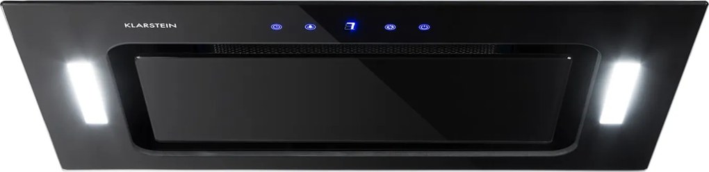 Klarstein HEKTOR SL, hotă de aburi, iluminare, filtru din aluminiu, timer, negru