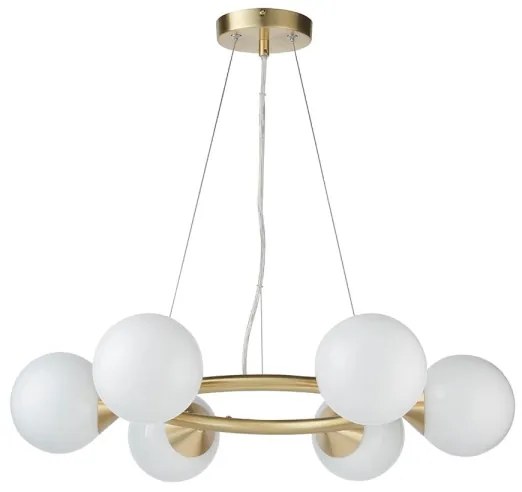 Endon 106390 - Lustră suspendată pe cablu OTIS 6xG9/3W/230V, aurie