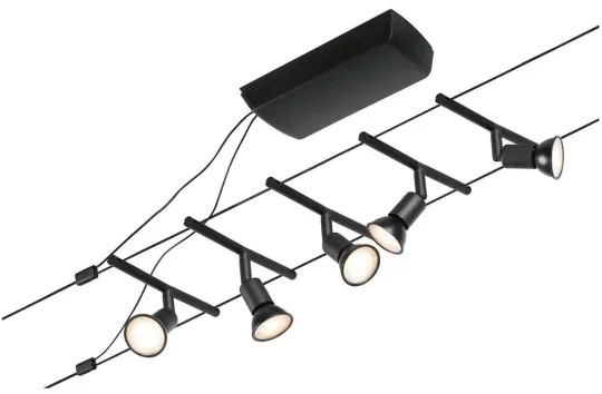 Paulmann 94446 - Set 5x GU5,3/10W spot SALT 230V negru