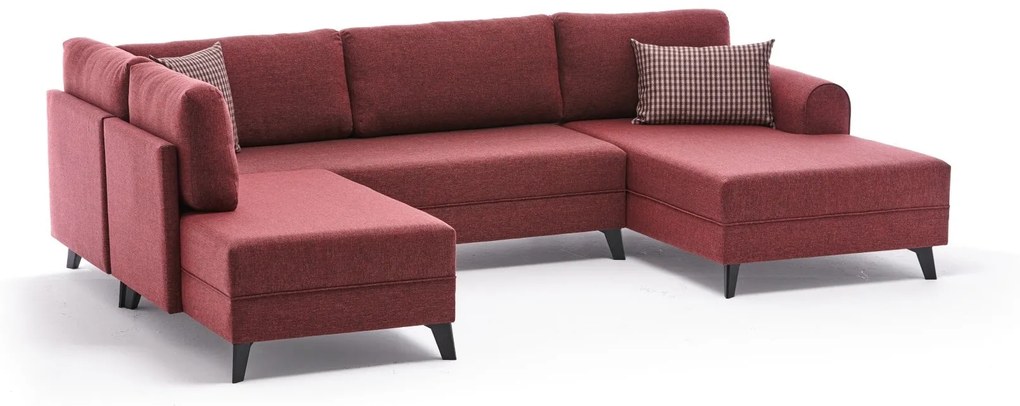 Canapea extensibilă de colț Belen - Claret Red