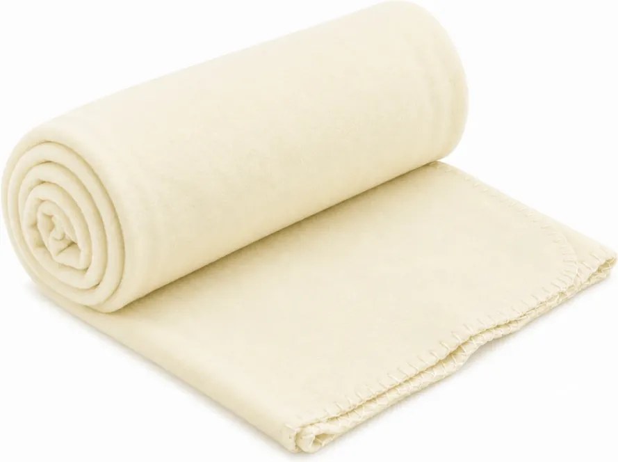 Patura fleece FLEORA, crem Dimensiune: 150 x 200 cm