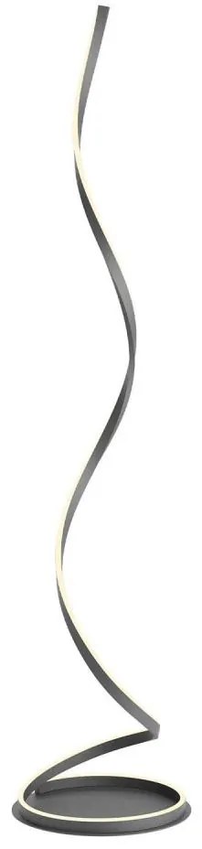 Redo 01-4283 - Lampă de podea dimabilă SCROLL LED/30W/230V, neagră