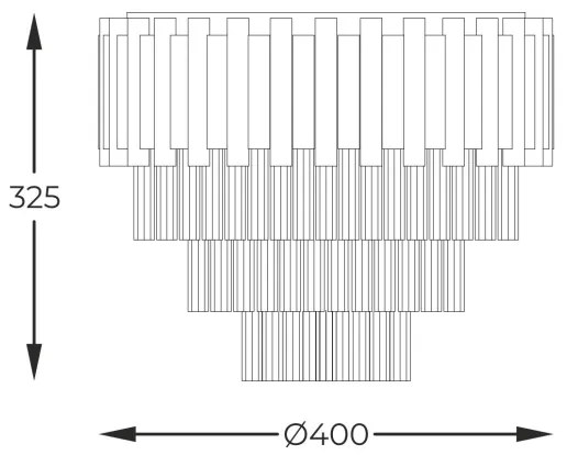 Plafonieră Zuma Line 20149CM PRIMA 4xE14/40W/230V auriu