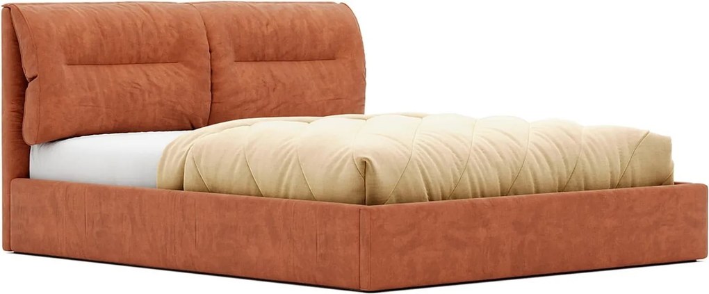Pat Marsel Tapitat cu Saltea 120/140/160/180x200cm - 120x200