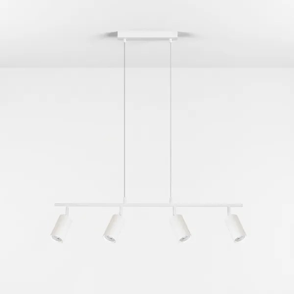 BRILAGI - Candelabru suspendat pe cablu SELE 4xGU10/30W/230V, alb