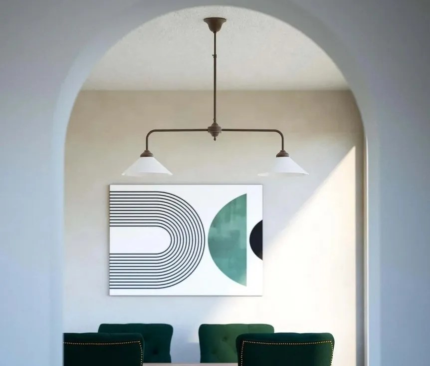 Lustra din alama cu inaltime reglabila Sofia 2L