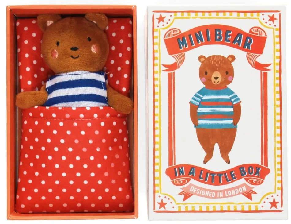 Jucărie de pluș Mini Bear in a Little Box – Rex London
