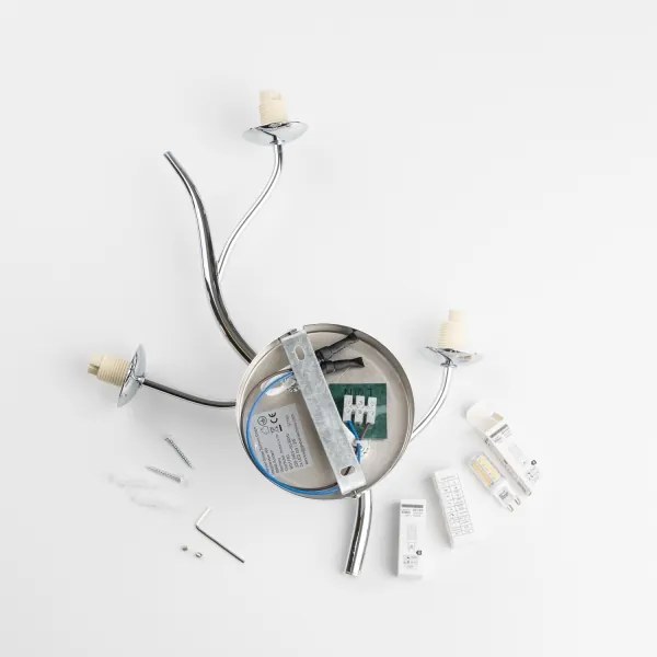 Brilagi - Aplica LED de perete MISTEL 3xG9/3W/230V negru cromat/sticlă fumurie