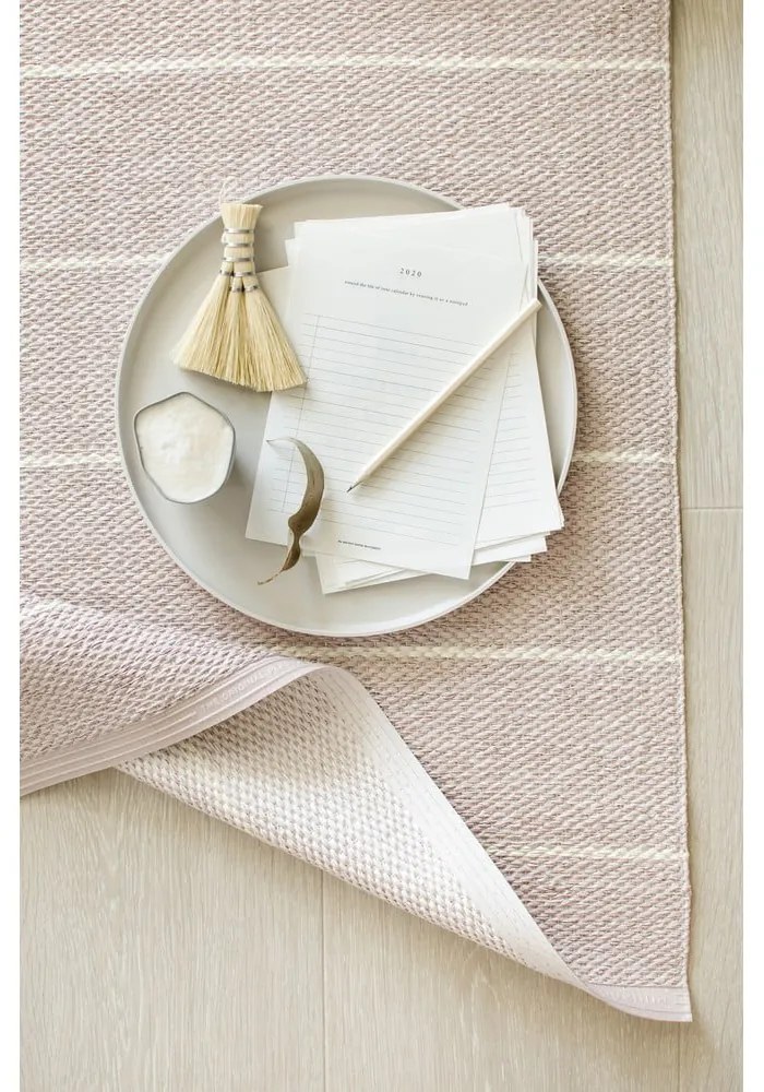 Covor pentru exterior și interior roz deschis 70x90 cm Carl Pale Rose – Pappelina