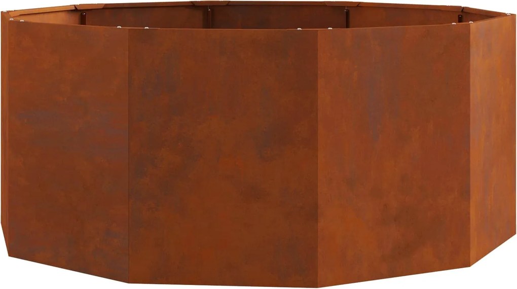 vidaXL Jardinieră Ruginit 120 x 120 x 50 cm
