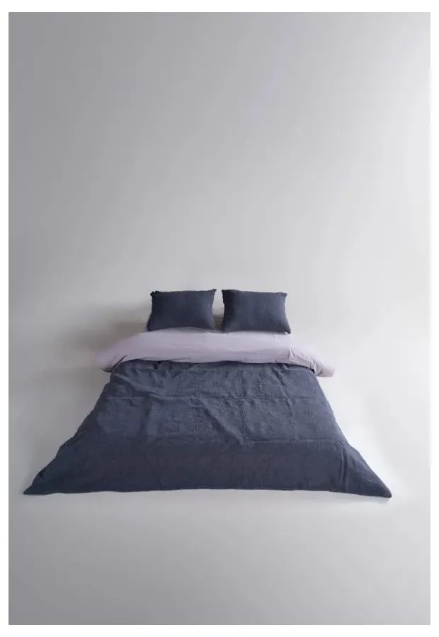 Set cuvertură și față de pernă gri închis din jacquard 180x240 cm Jacquard – Mila Home Luxury