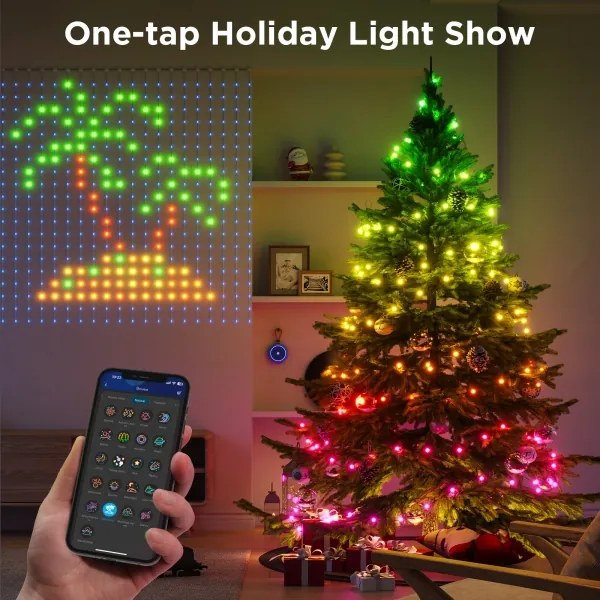 Instalație LED RGB decorativă dimabilă Govee LED/15W/230V IP65 Wi-Fi