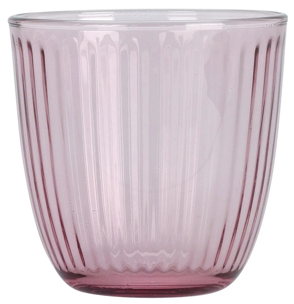 Pahar apa Blush din sticla, roz, 295 ml