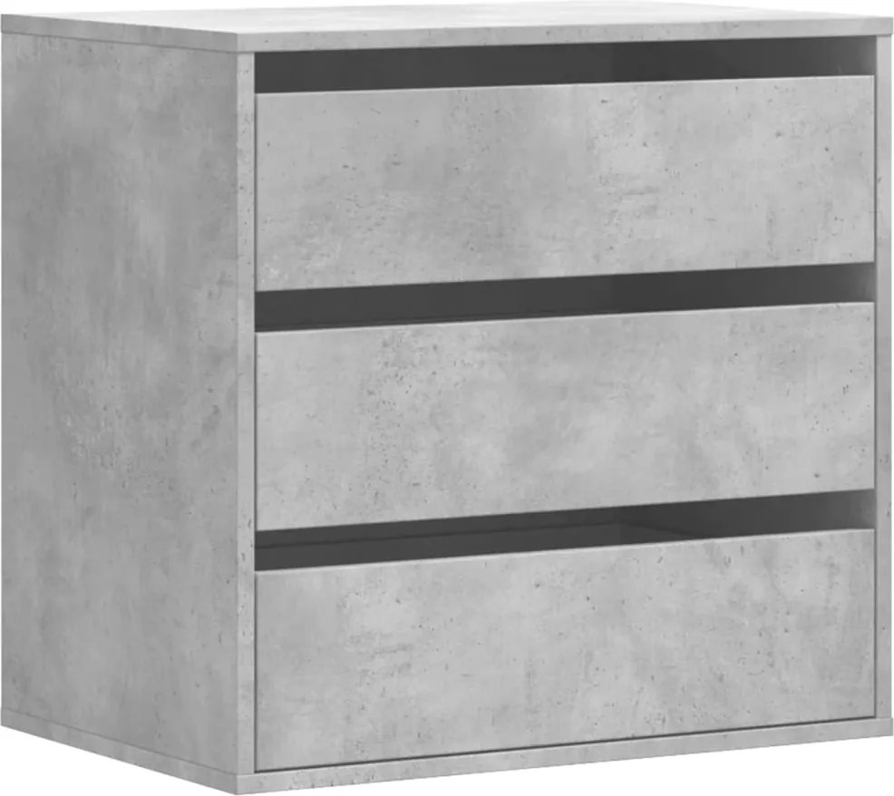 vidaXL Dulap colț cu sertare gri beton 60x41x58 cm lemn prelucrat
