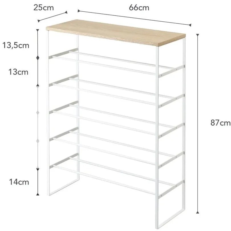 Pantofar alb din metal Tower – YAMAZAKI
