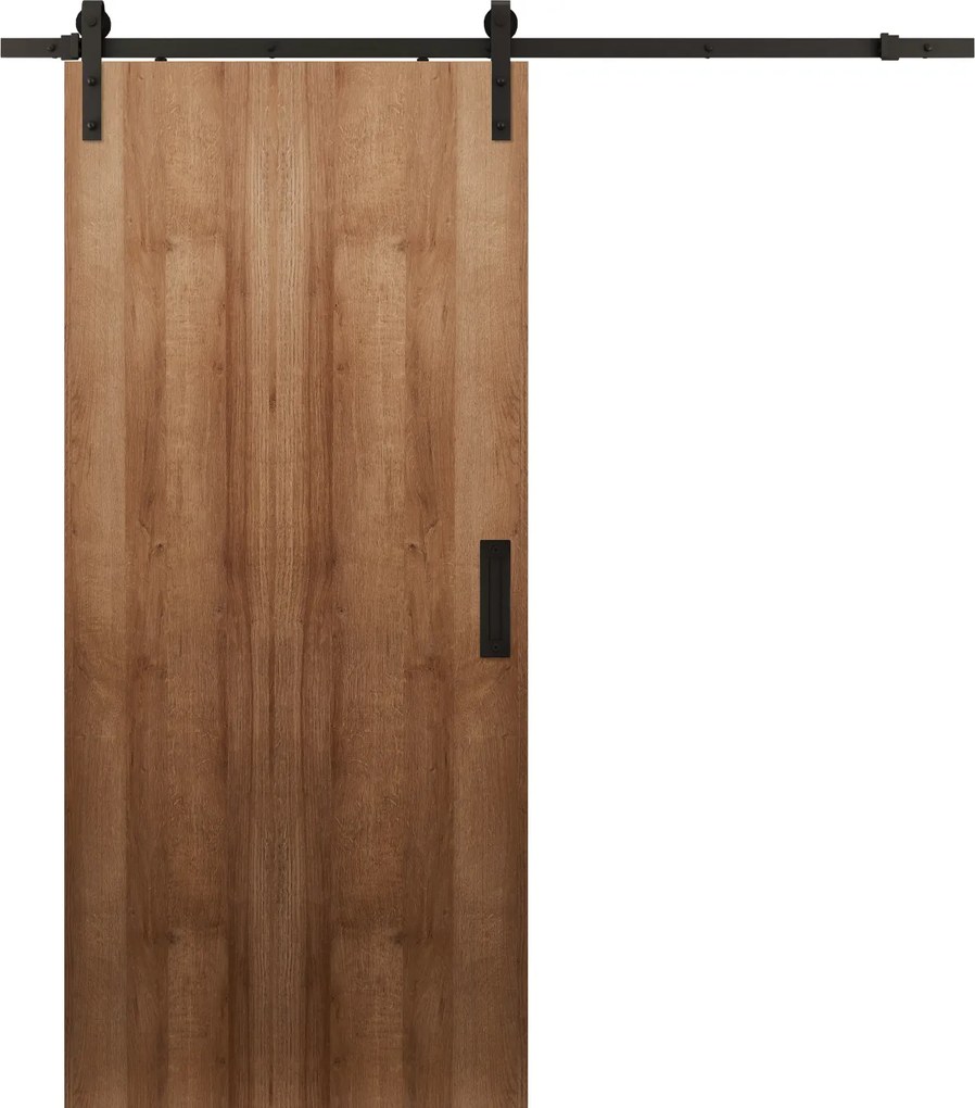 Usa hambar glisanta Barn Door Nu, Stejar, Folie Decor