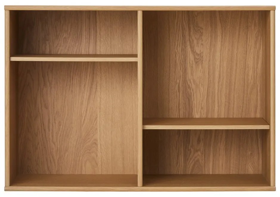 Bibliotecă în culoare naturală cu aspect de lemn de stejar suspendată 89x61 cm Mistral – Hammel Furniture