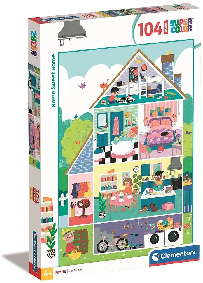 Colorat Sweet Puzzle Maxi Home 104 de piese Clementoni