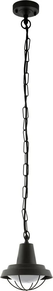 Pendul Eglo Classic Colindres 1 1x60W, h=127cm, otel, negru