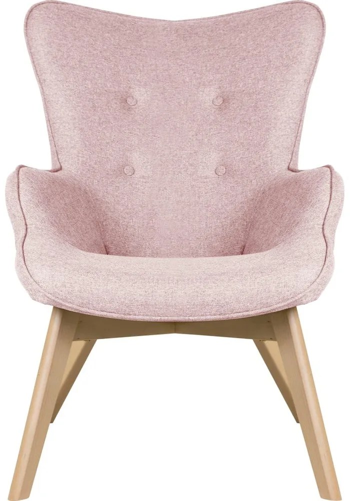 Fotoliu roz deschis Niko – Ropez