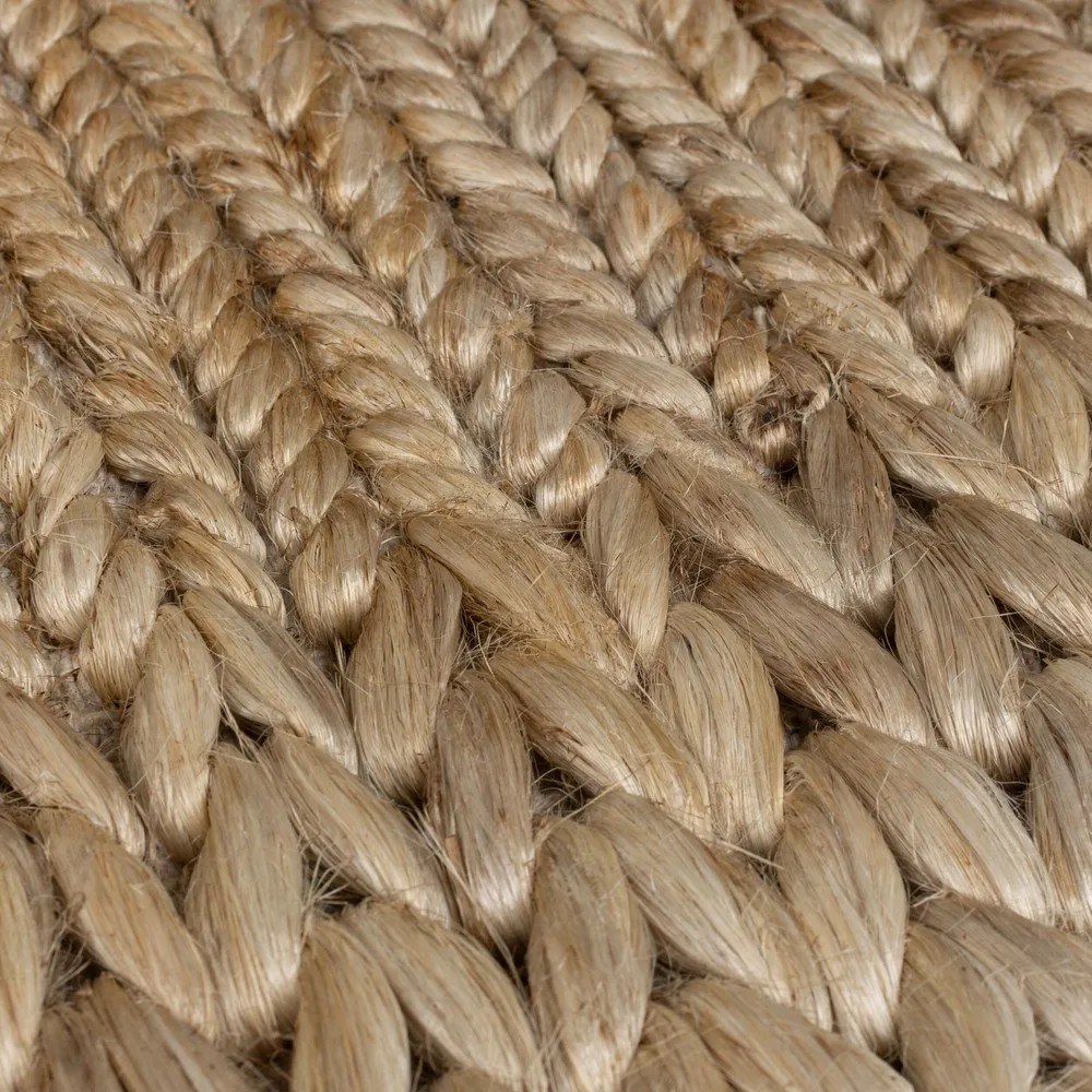 Covor în culoare naturală țesut manual din chenaf 120x170 cm Drew Border – Flair Rugs