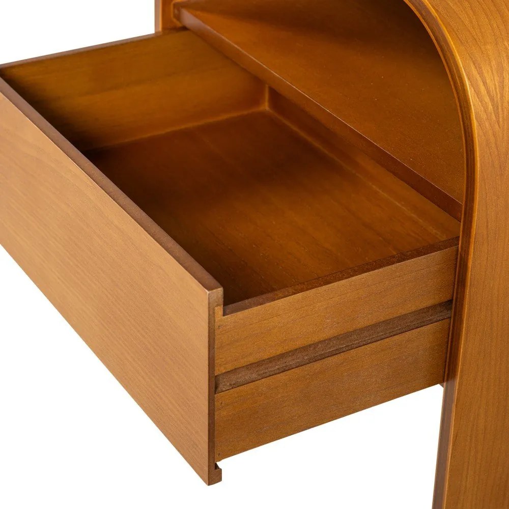 Noptieră în culoare naturală cu rafturi Momo – WOOOD