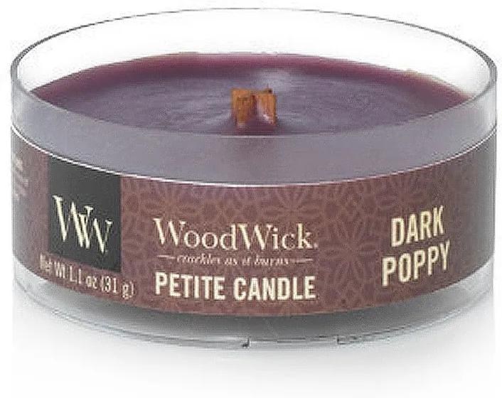 WoodWick lumanare parfumata Petite Dark Poppy
