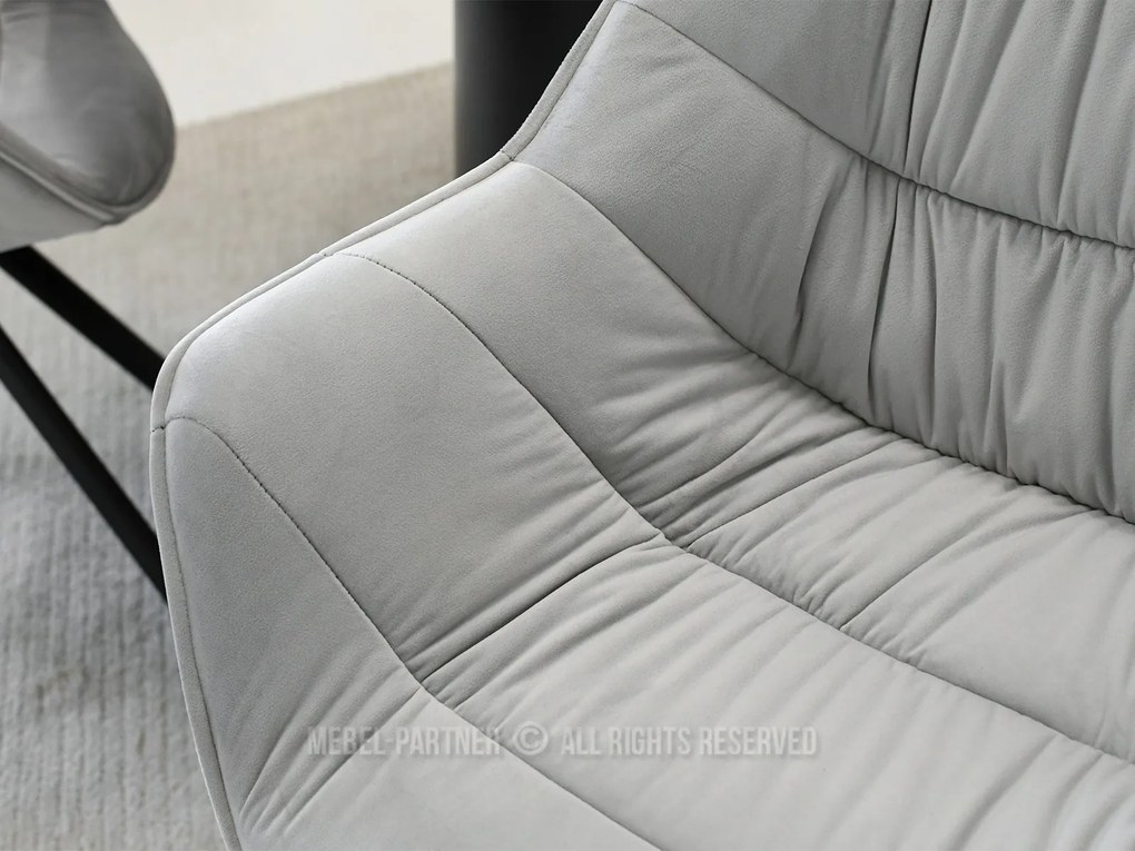 Scaun Nina (svetlogri + negru). Promo -13%. 1111201