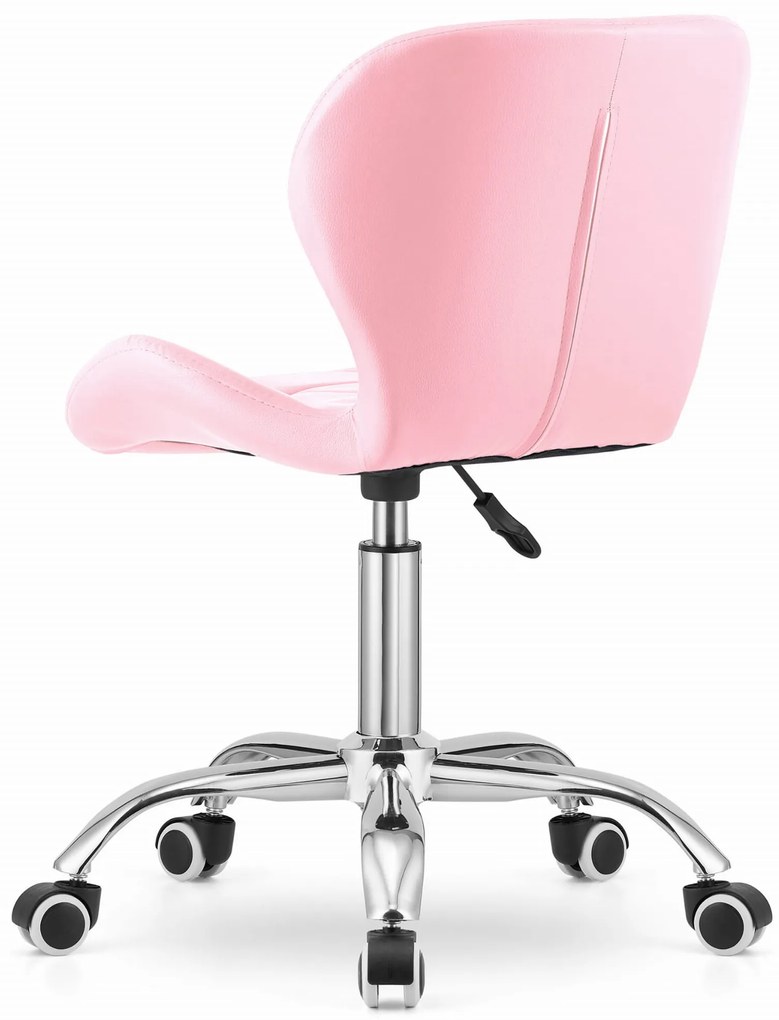 Scaun de birou AVOLA din piele ecologica, roz