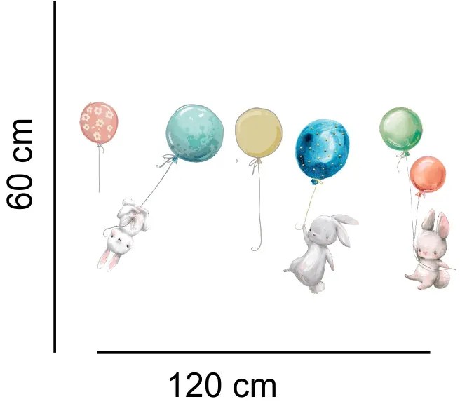 Sticker perete Baloons