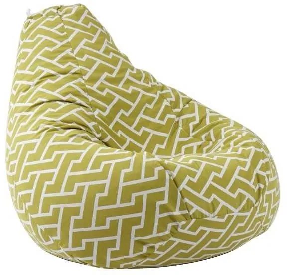 Fotoliu Nirvana Hobbit Pufrelax, Material Textil - Zippity Green