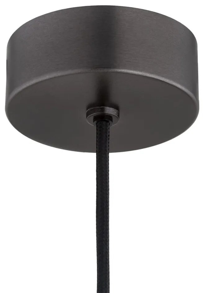 Lustra suspendata din Sticla, Chihlimbar, Metal, Titan, SACRAMENTO
