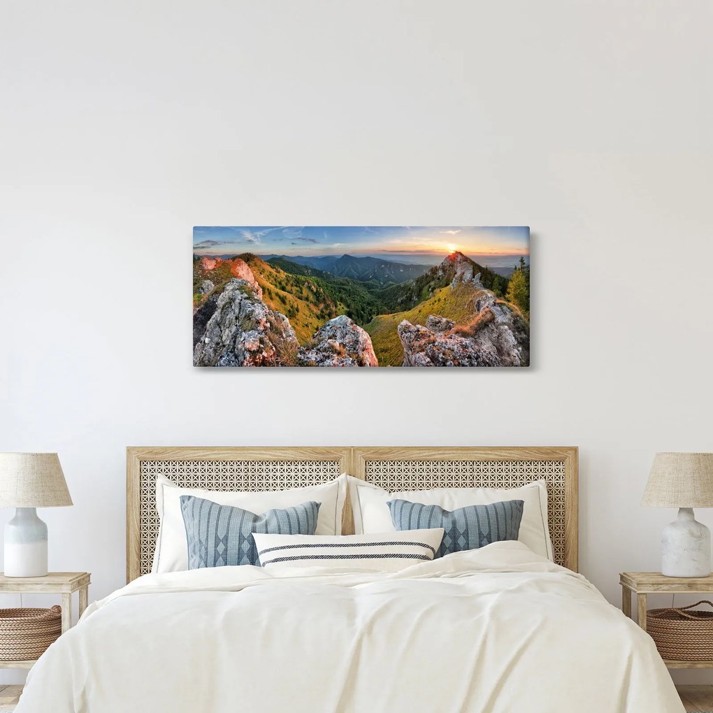 Tablou - Peisaj montan (120x50 cm)