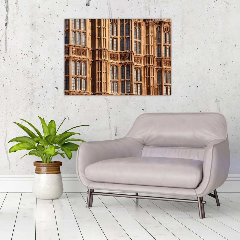 Tablou pe sticlă - Detaliu al clădirii (70x50 cm)
