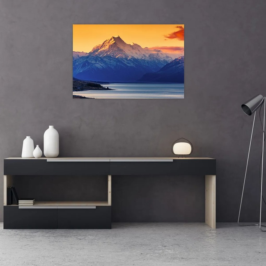 Tablou - Lacul Pukaki (90x60 cm)