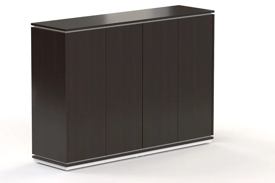 Dulap mediu Creator 162,8 x 44,5 x 115,5 cm, alb / wenge