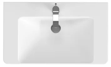 Cersanit S801-338-DSM - Dulap de baie suspendat LARA cu lavoar, 80 cm, alb