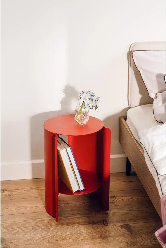 Măsuță auxiliară rotundă din oțel ø 32 cm Wa – noo.ma