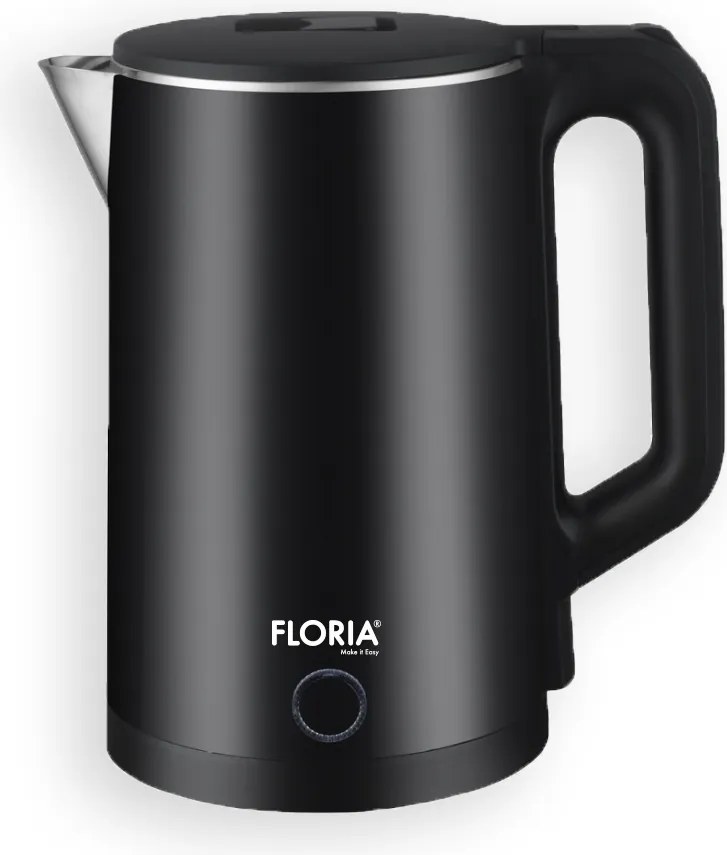 Fierbator electric Floria ZLN4919 Negru, putere 1500W, capacitate 2 L, indicator luminos