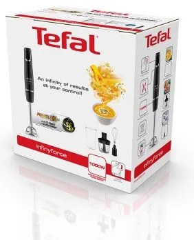 Mixer vertical Tefal INFINY FORCE V2 3 în 1 1000W/230V negru/oțel inoxidabil