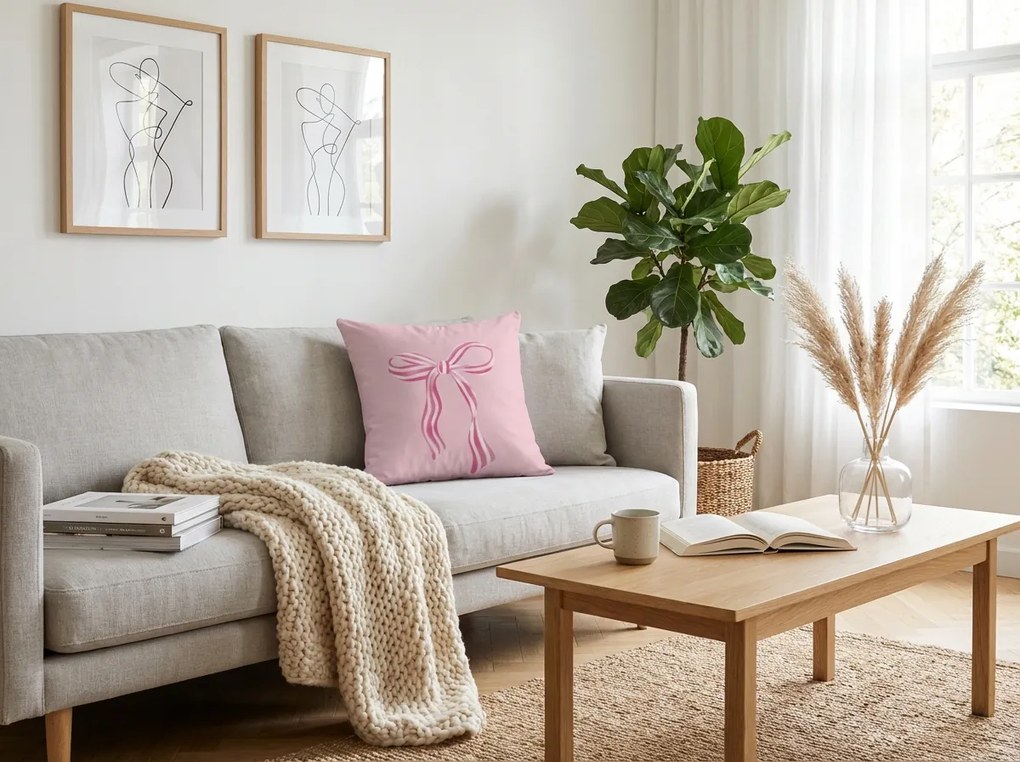 Husa pentru perna PINKARA 45x45 cm, roz