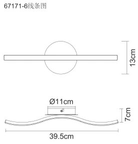 Globo 67171-6 - Lustră LED aplicată EVITA LED/6W/230V